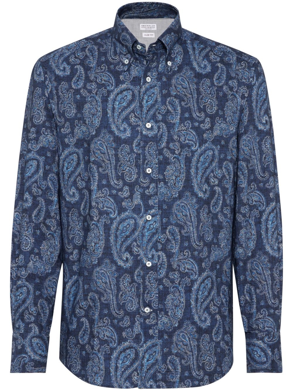 paisley-print cotton shirt - 1