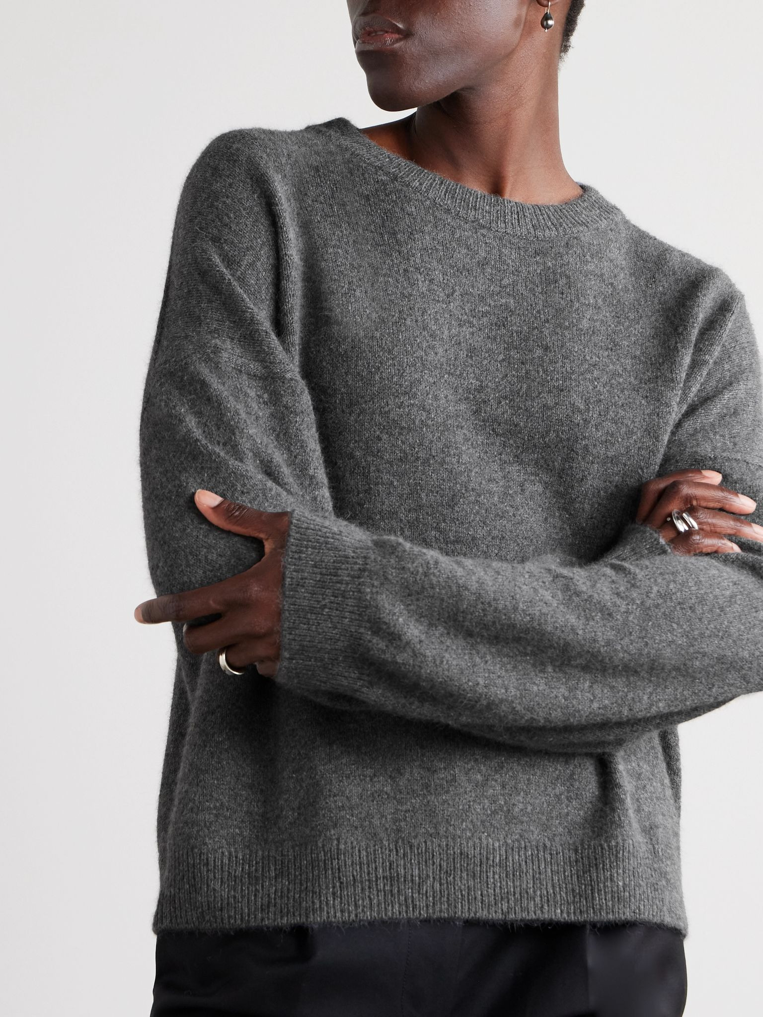 Tristan wool-blend sweater Gray - 3
