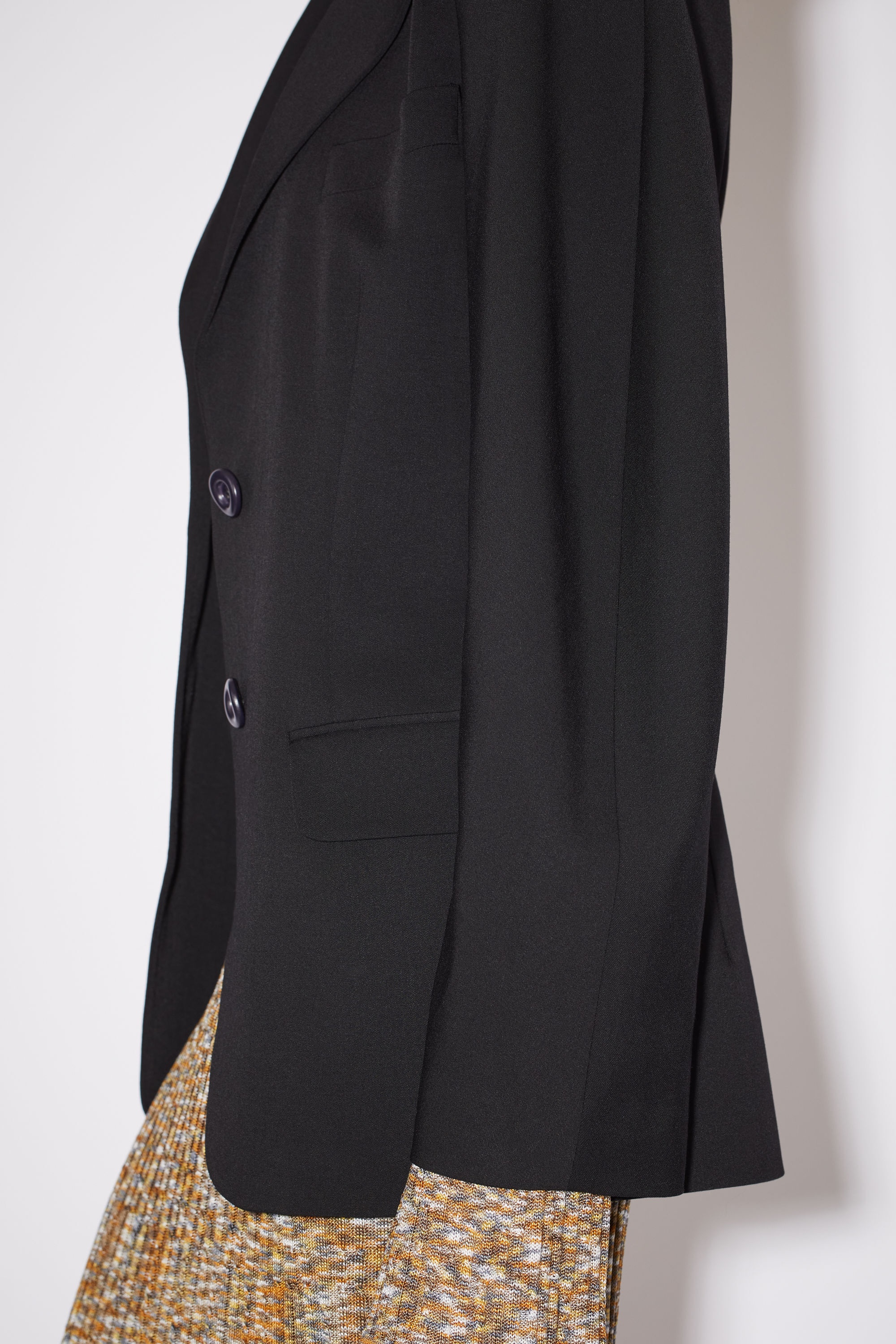 Stretch suit jacket - Black - 5