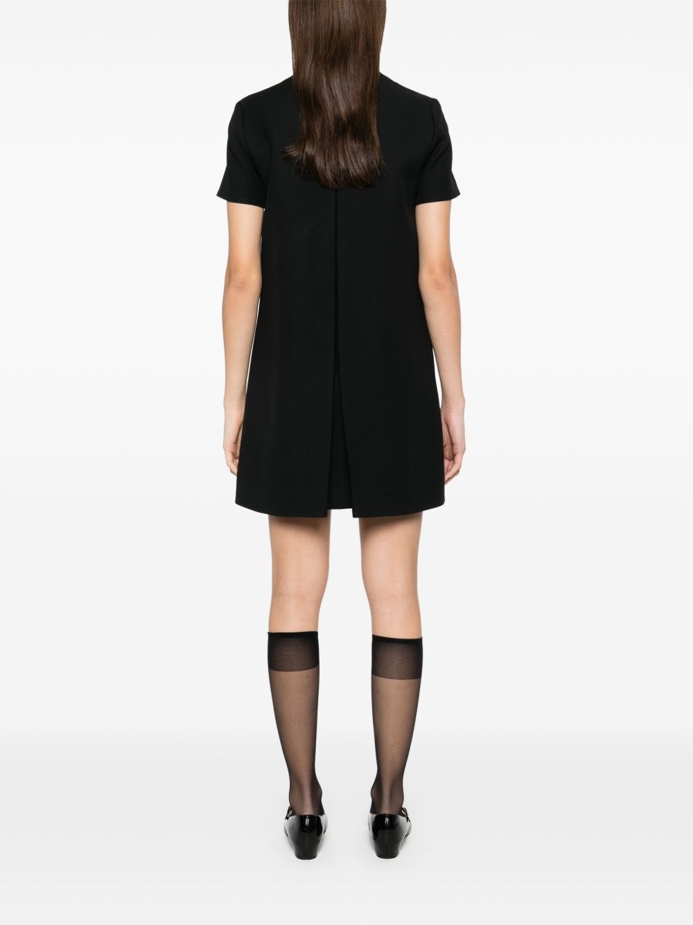 inverted-pleat mini dress - 4