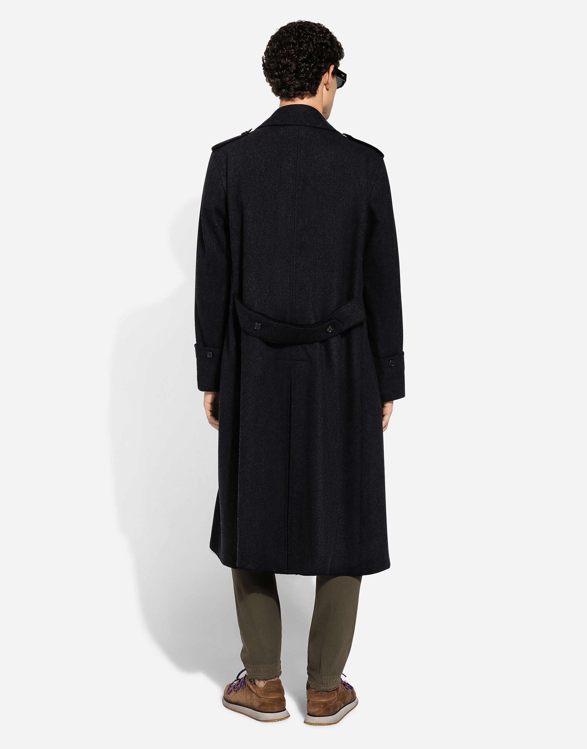Double-breasted cashmere pea coat - 3
