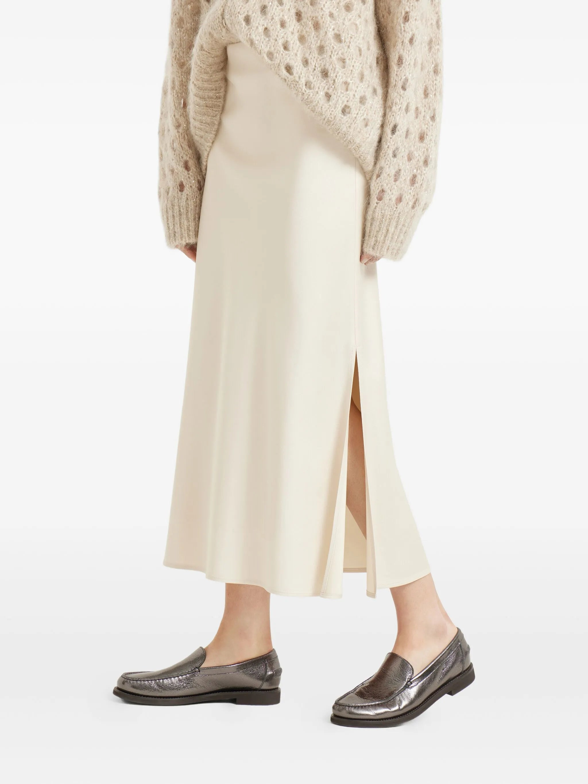 Brunello Cucinelli Side-split Midi Skirt - 2