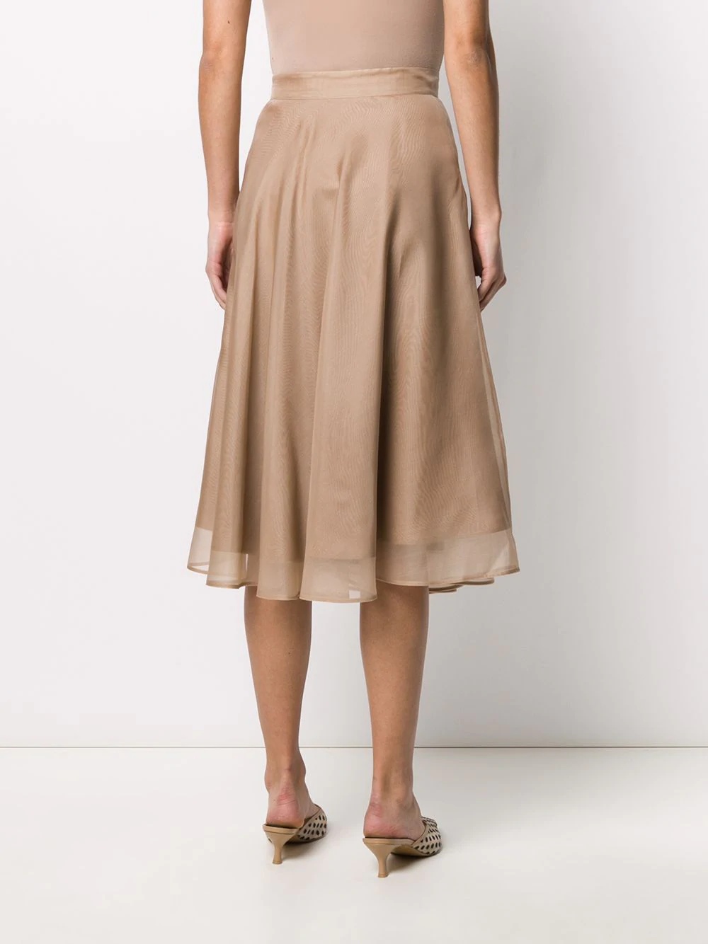 layered midi skirt - 4