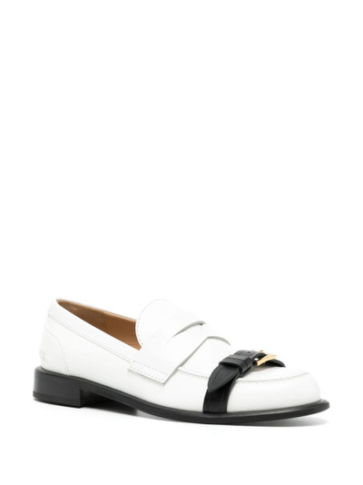 JW Anderson two-tone leather loafers outlook