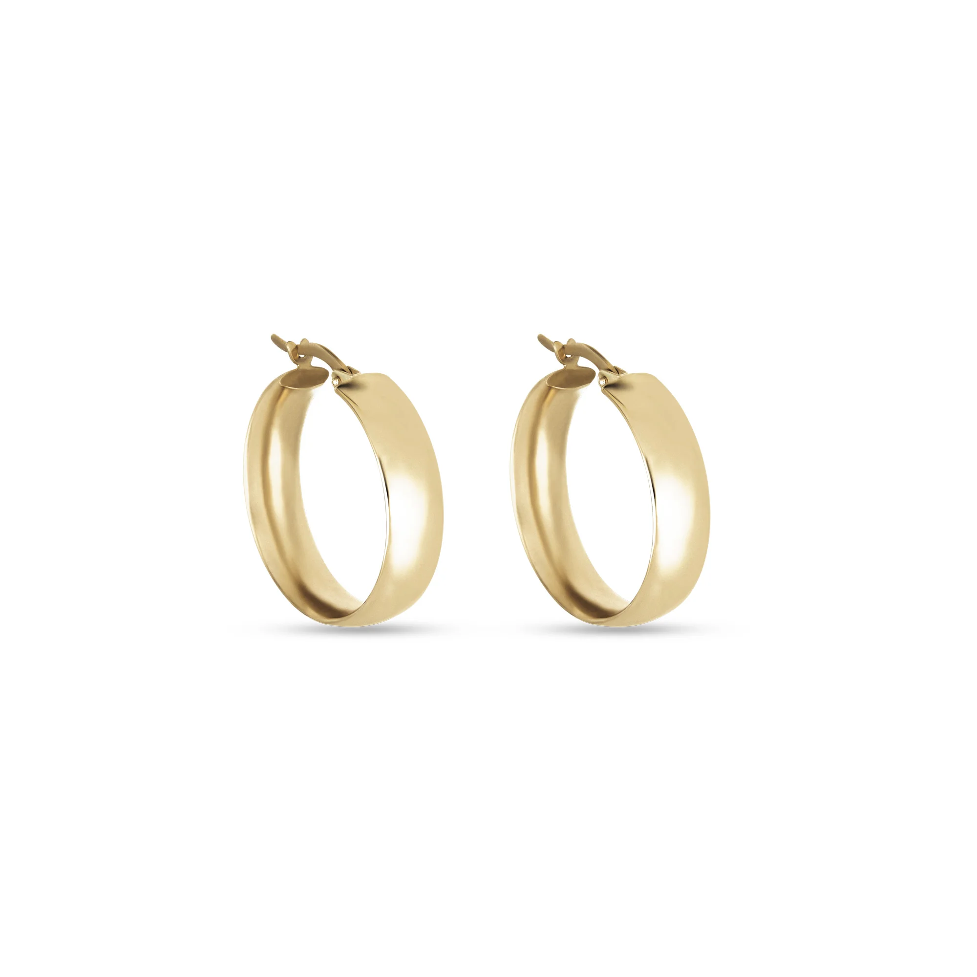 Medium Gold Glider Hoops - 1