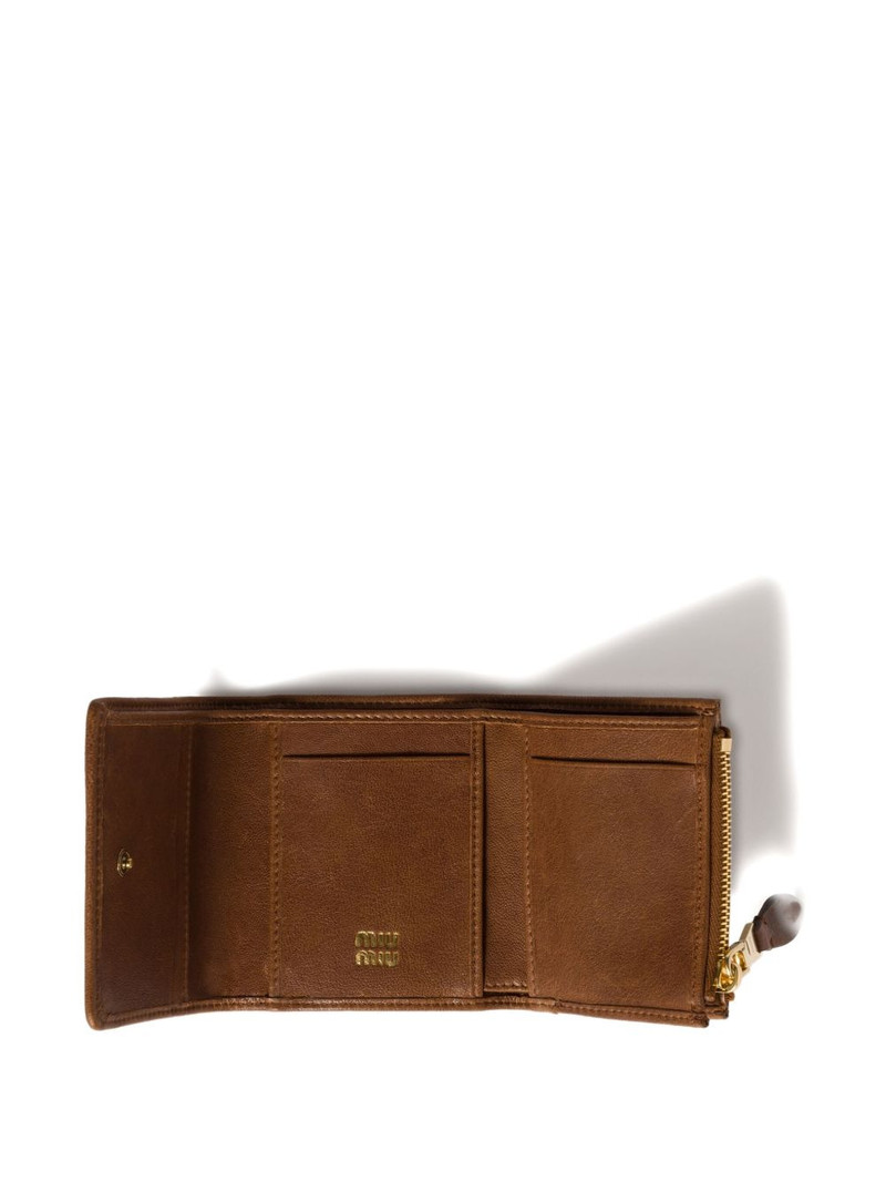 Miu Miu logo-embossed leather wallet outlook