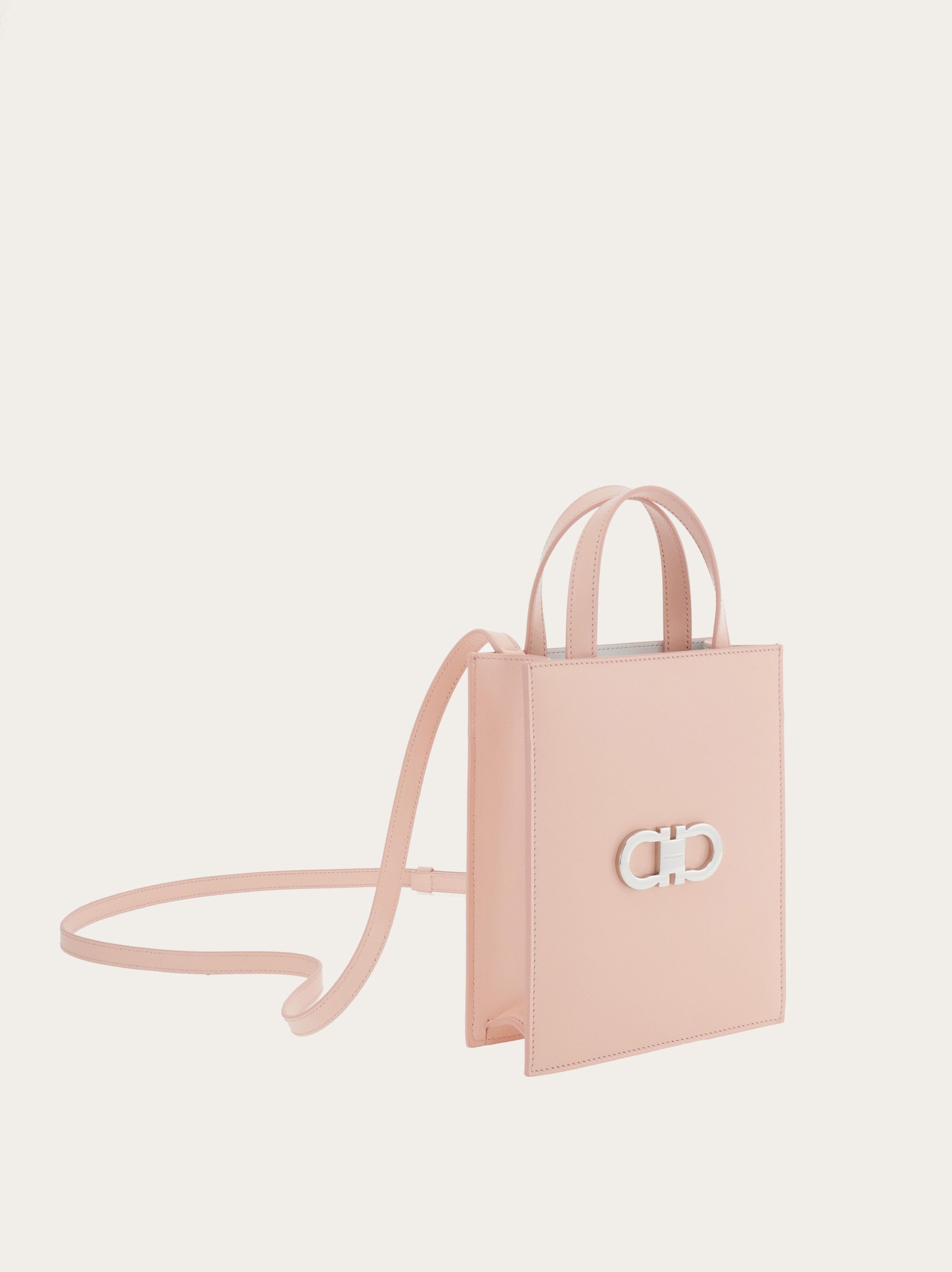 Double Gancini mini tote bag - 7