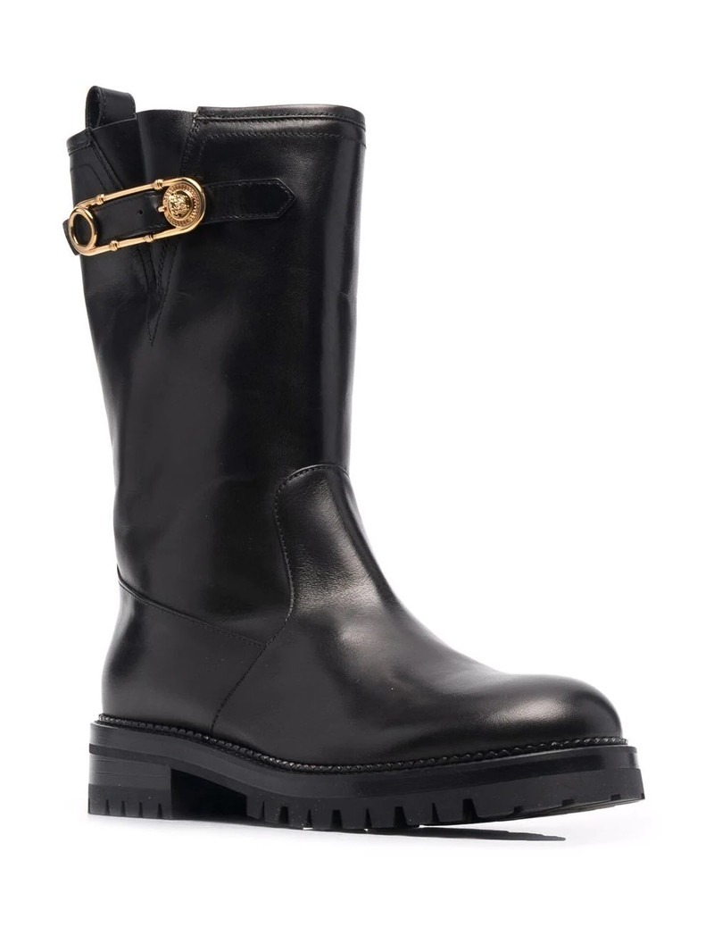 VERSACE Safety Pin mid-calf boots outlook