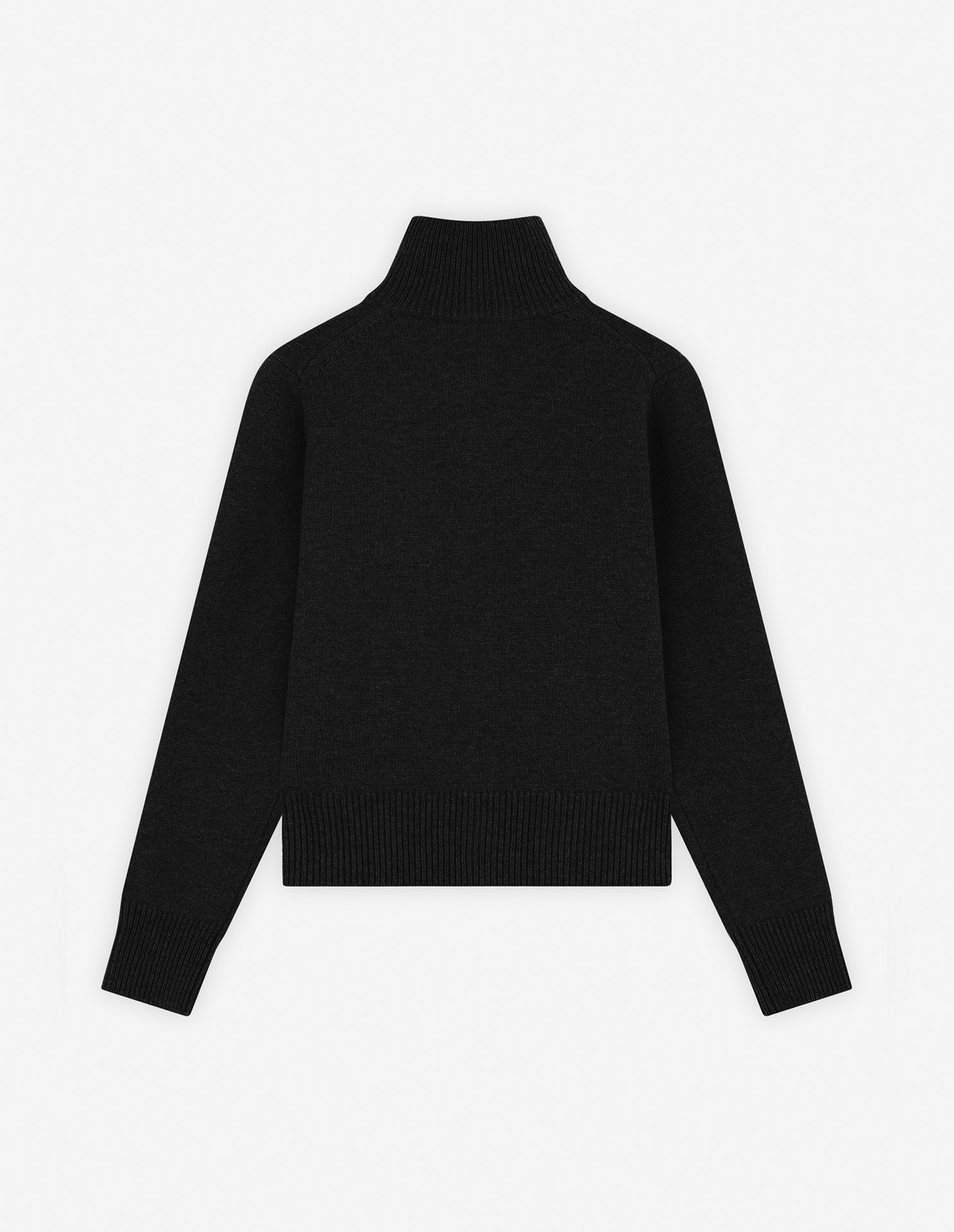 FOX HEAD INTARSIA HIGH NECK CARDIGAN - 6