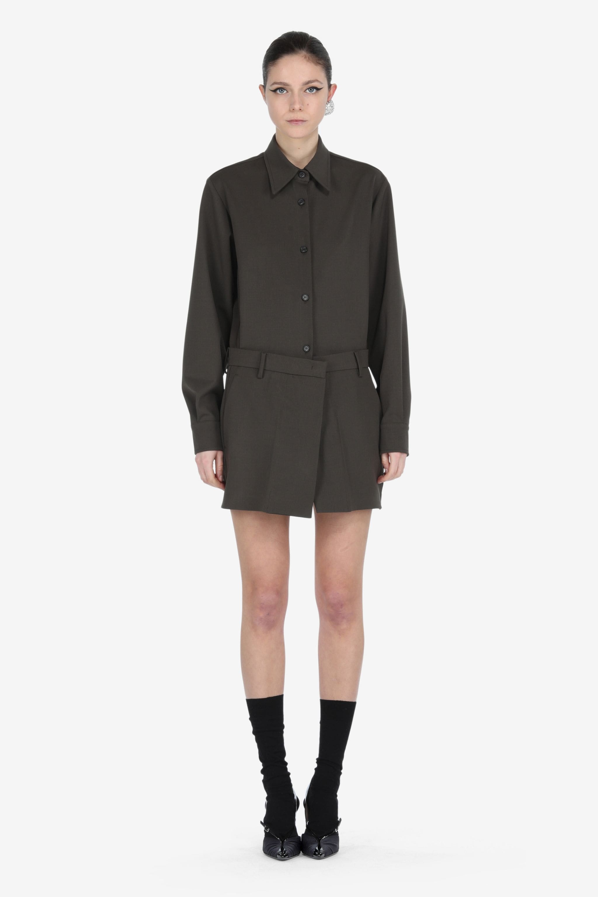 BOX-PLEAT SHIRT - 1