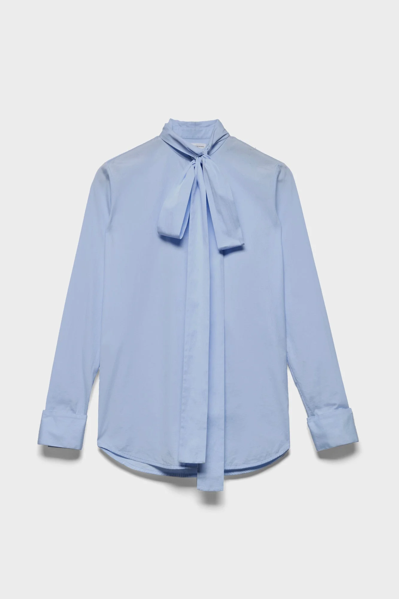 LONG SLEEVE BOW SHIRT in Poplin - 1