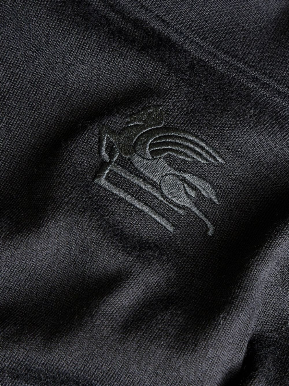 Pegaso-embroidered  knitted polo shirt - 6