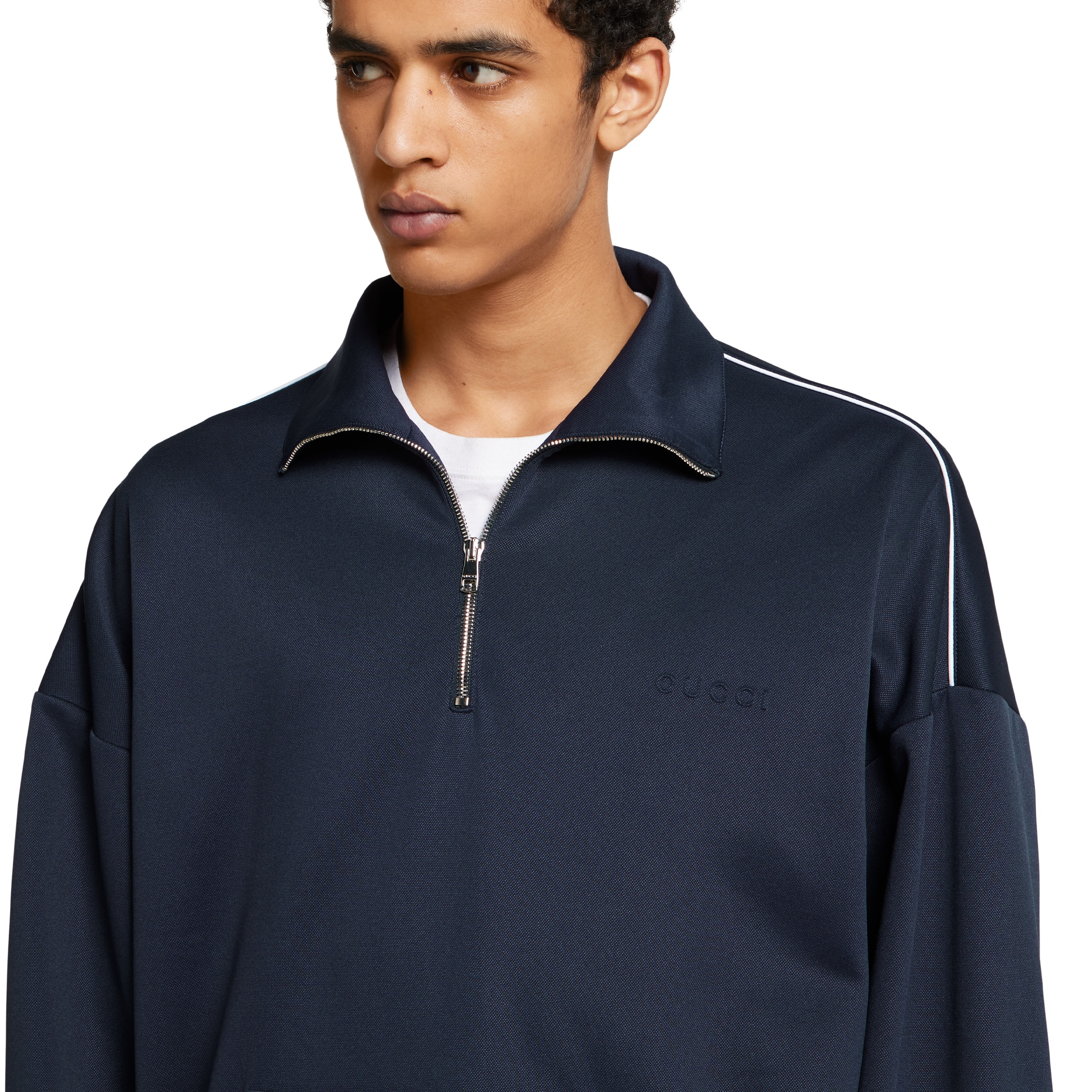 Technical jersey sweatshirt with embossed logo - 5