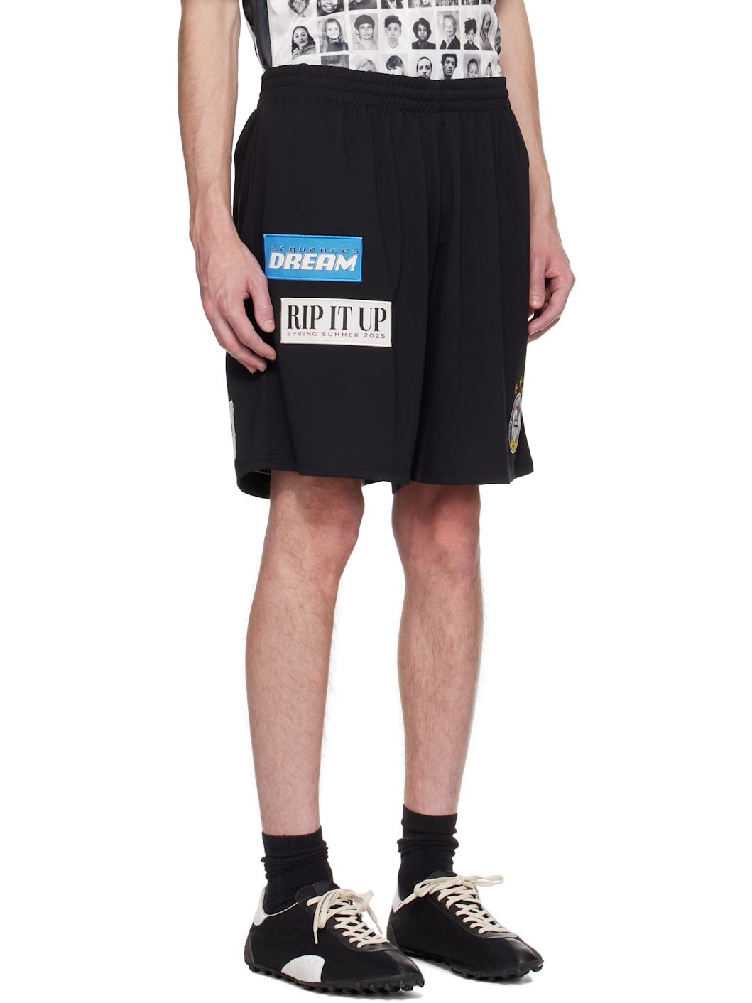 Black Football Shorts - 2