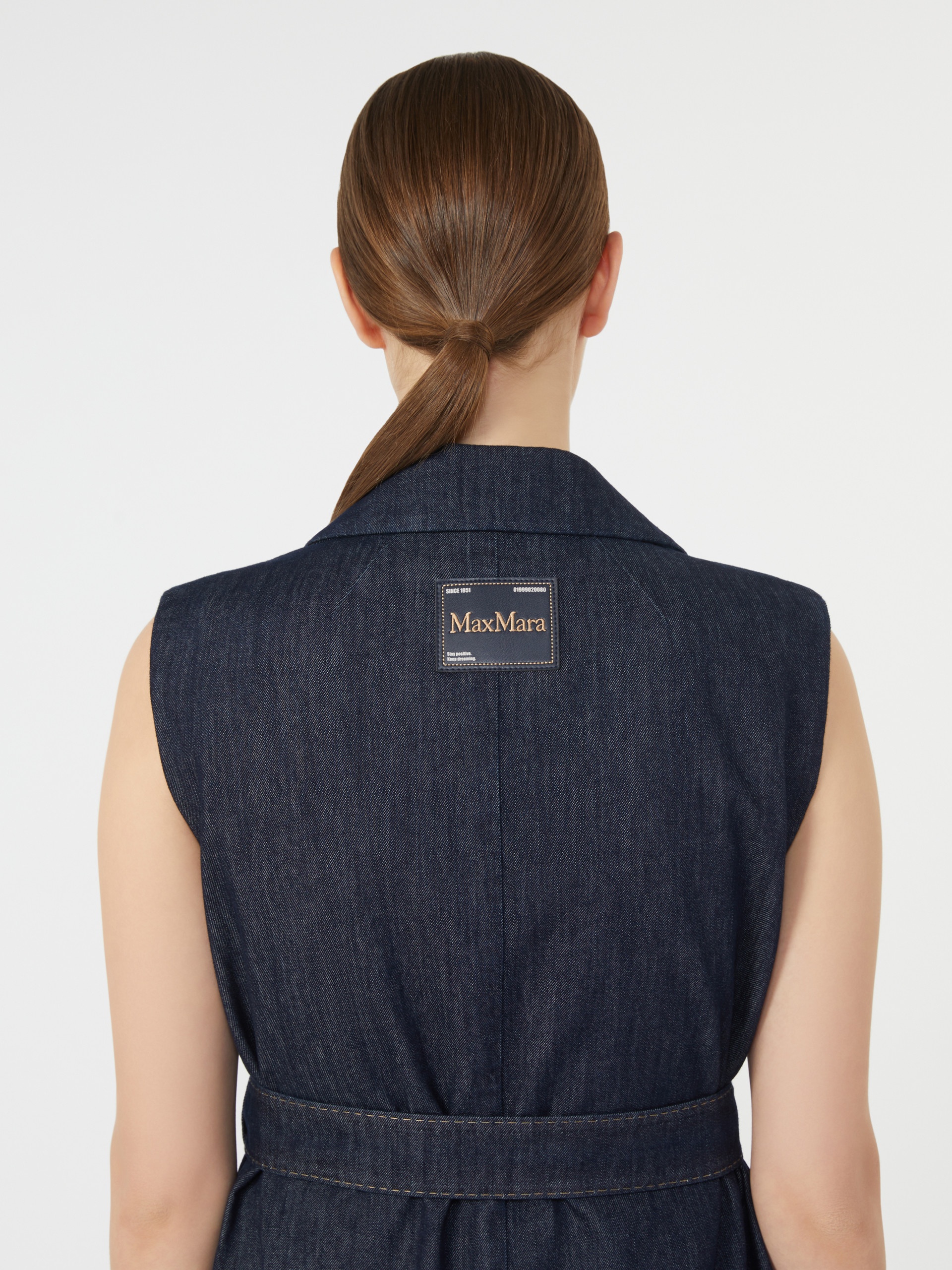 GRETA Long denim gilet - 5