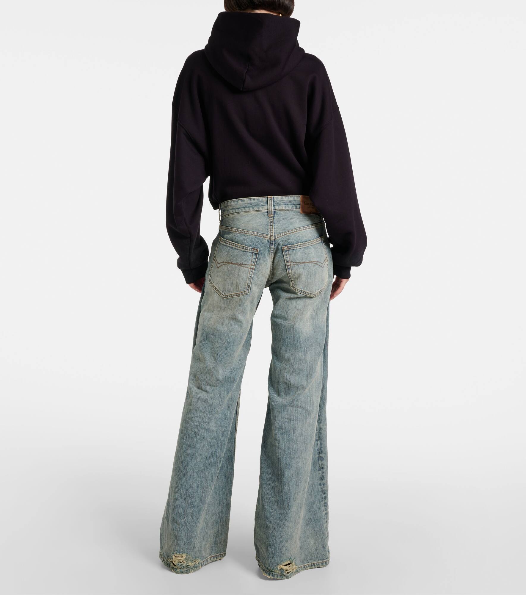 Mid-rise wide-leg jeans - 3