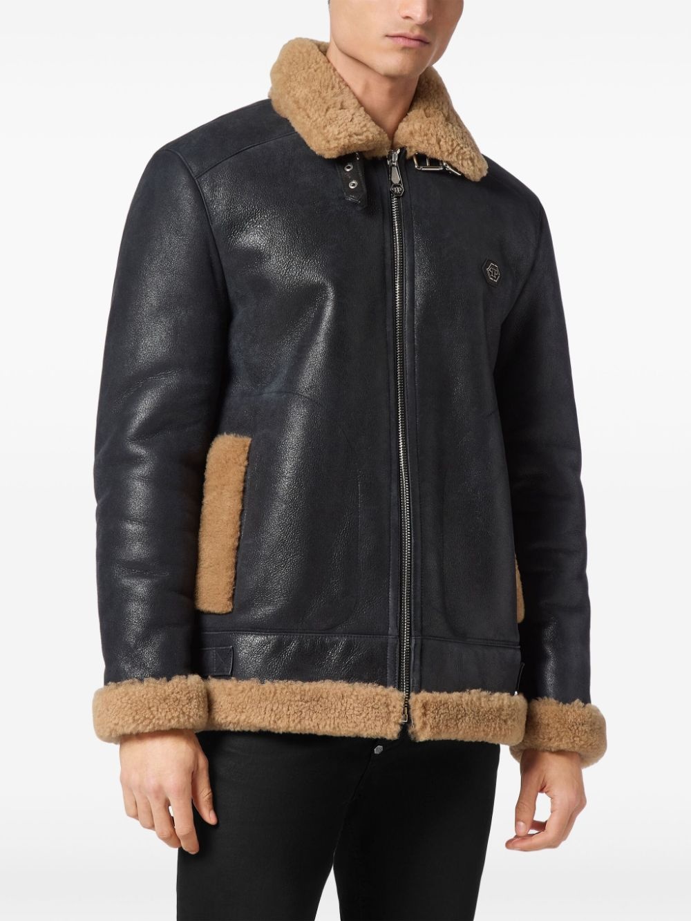 skull-embroidered jacket - 3