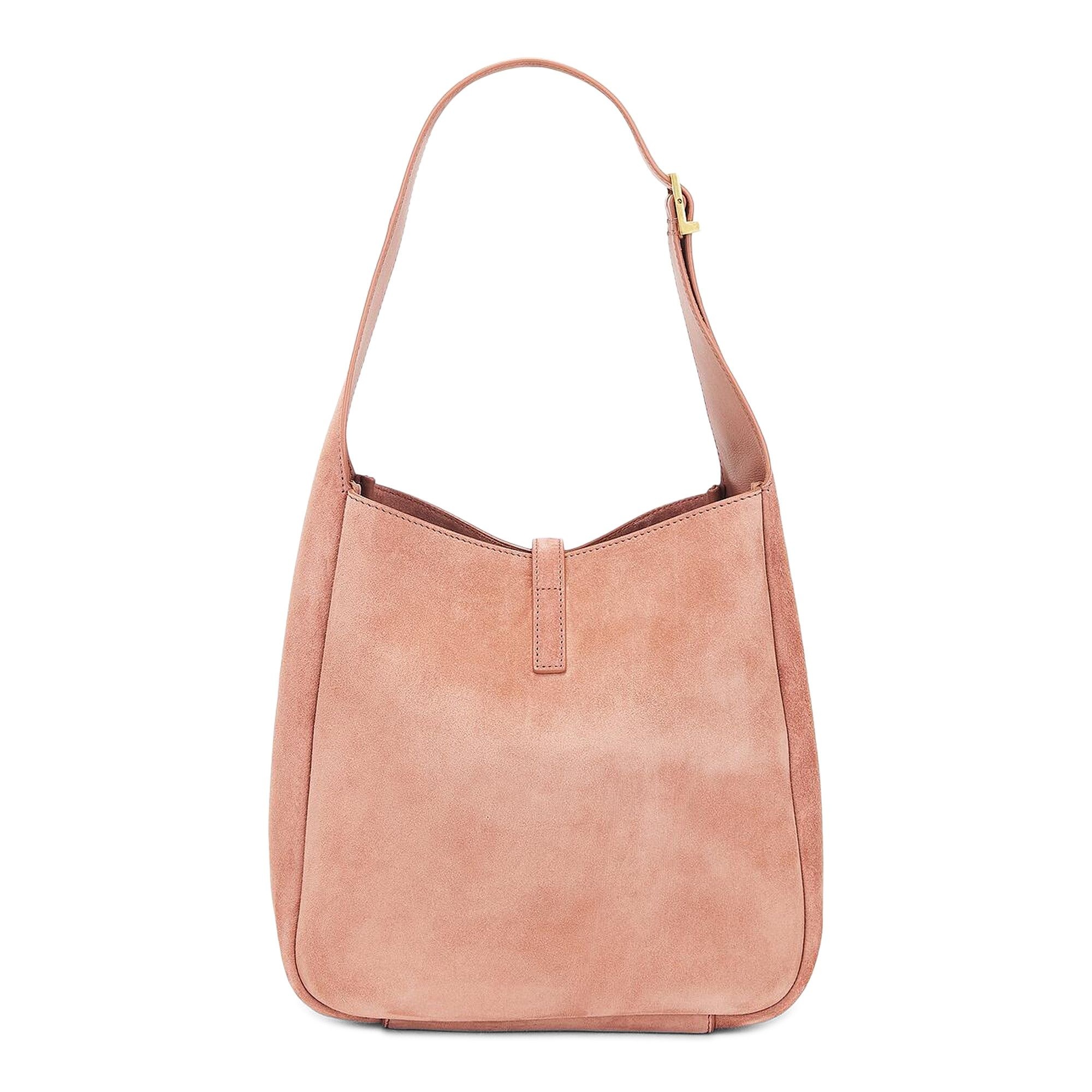 Saint Laurent Le 5 Á 7 Suede Shoulder Bag 'Barely Pink' - 2