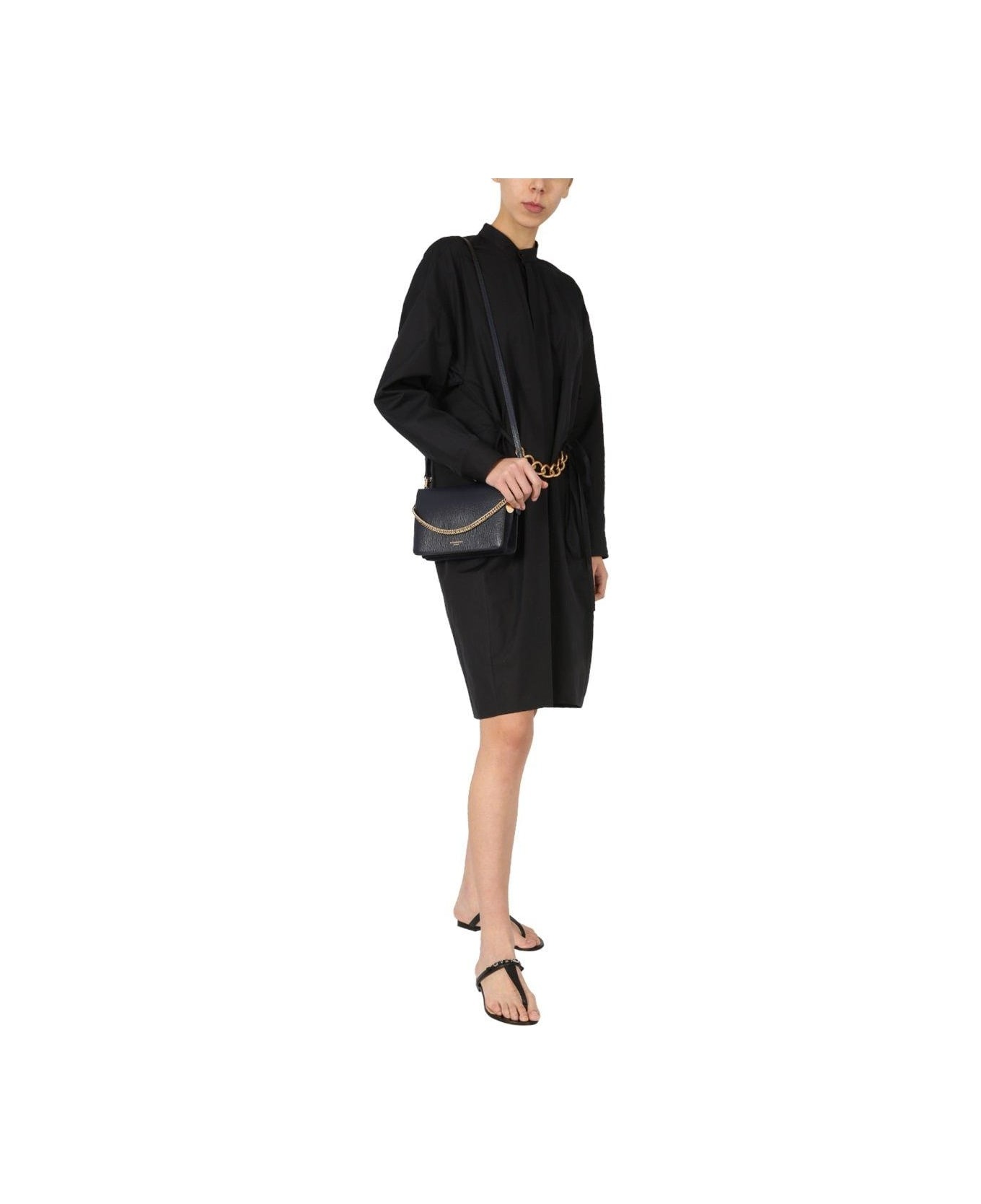 Chain Belt Shirt Dress - 5
