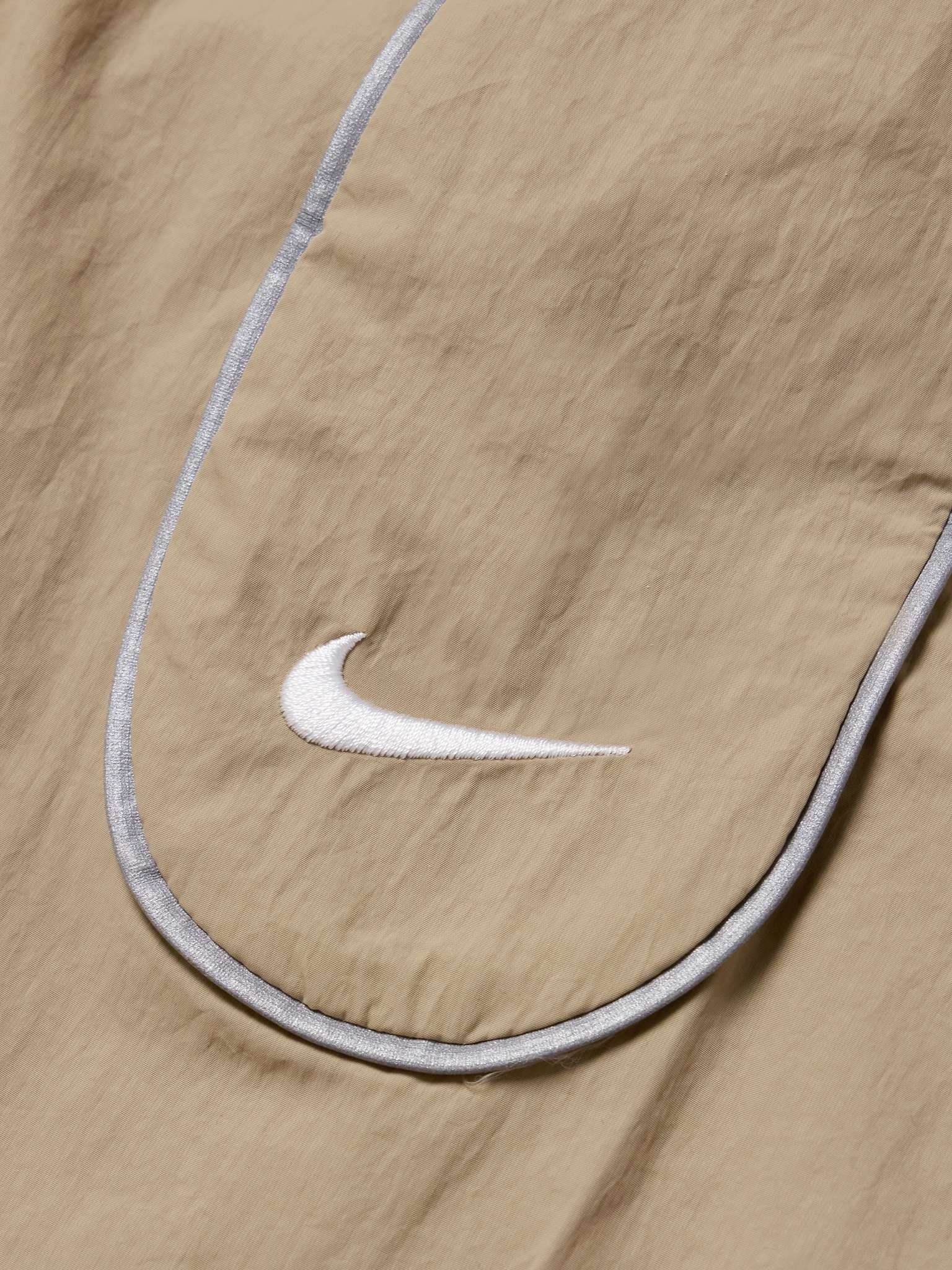 Solo Swoosh Logo-Embroidered Nylon-Taffeta Track Jacket - 3