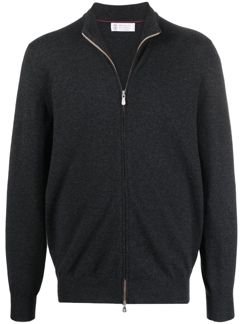 zip-up cashmere cardigan - 1