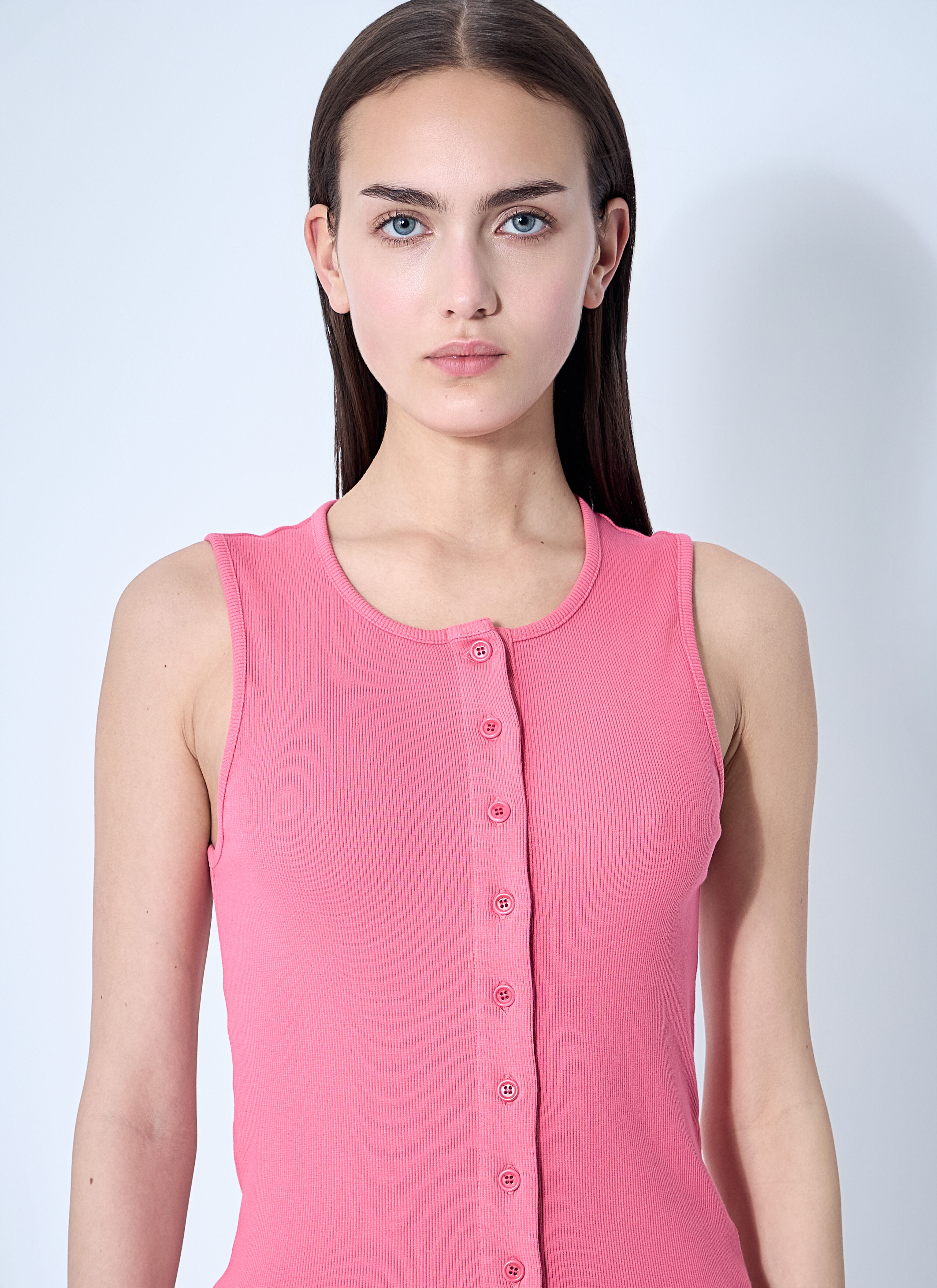 Button-Down Tank Top - 5