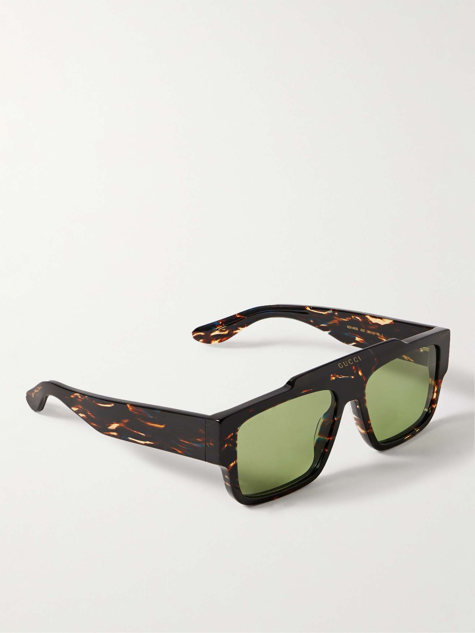 D-Frame Tortoiseshell Acetate Sunglasses - 3