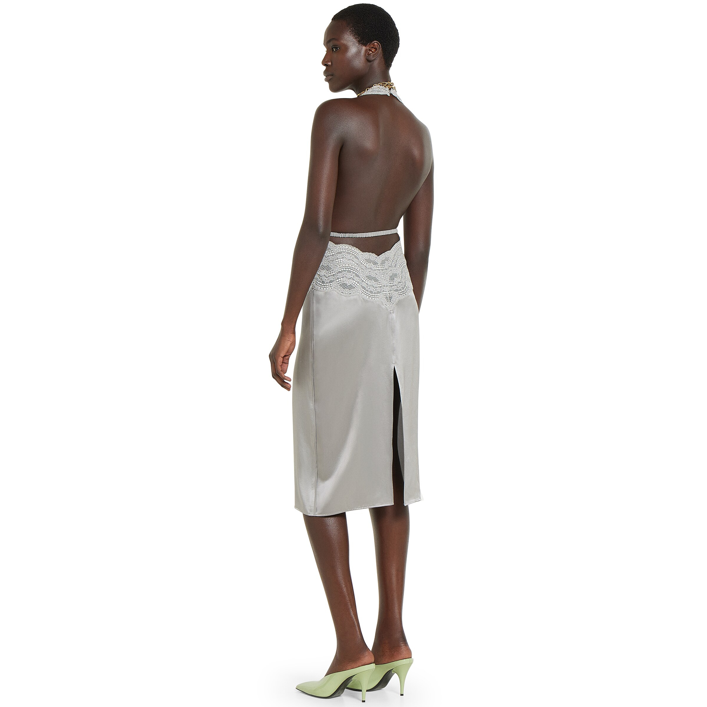 Silk satin dress - 4
