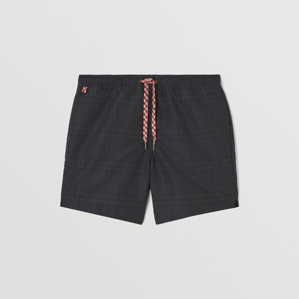 Check Print Drawcord Swim Shorts - 1