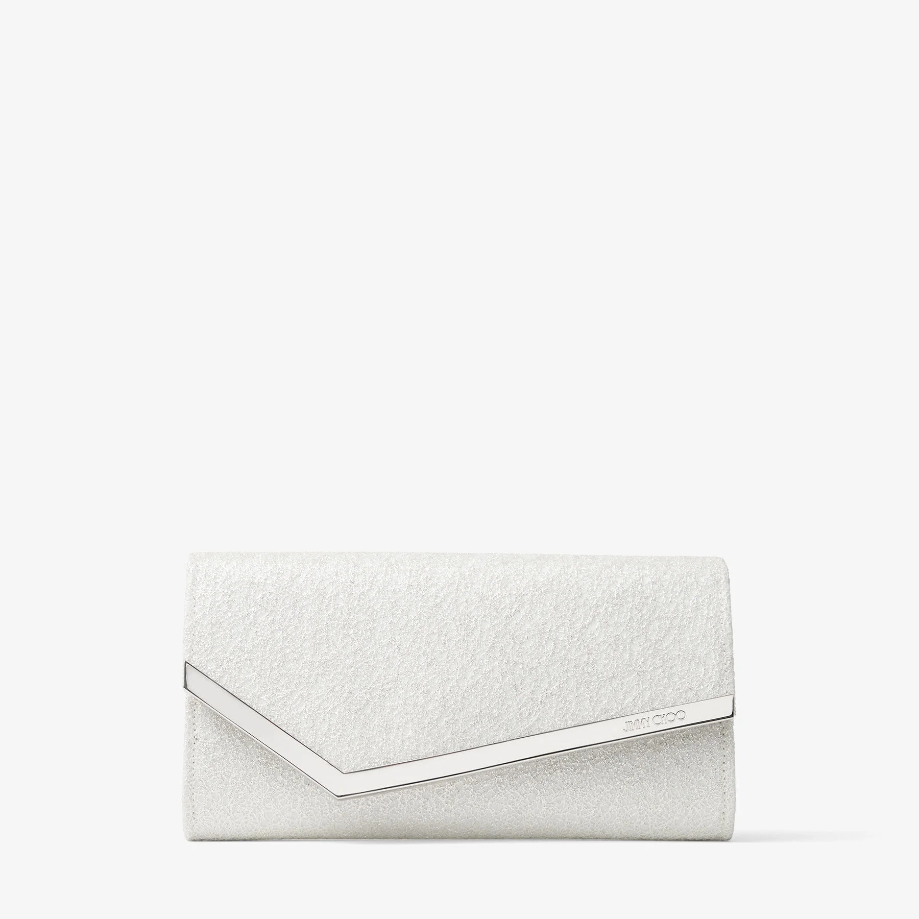 Emmie Ivory Candyfloss Glitter Web Clutch Bag - 1