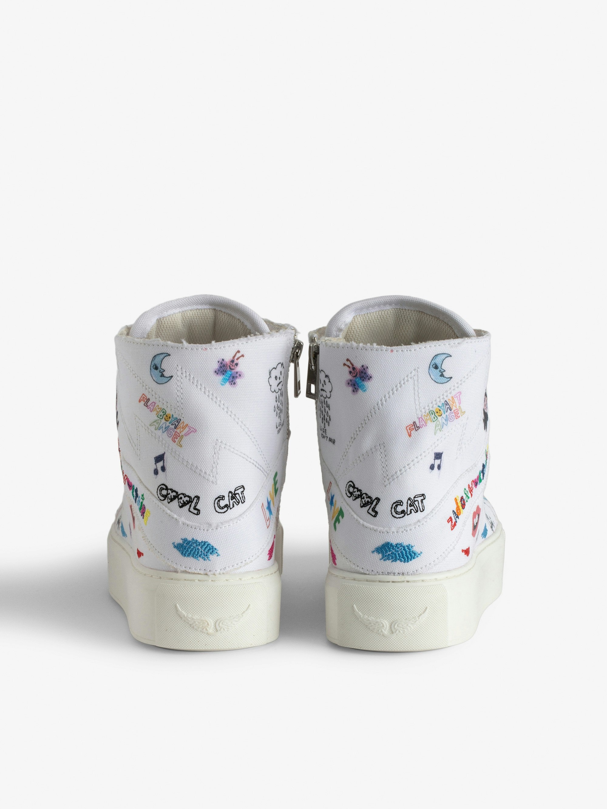 ZV1747 High Flash Chunky High-Top Trainers - 4