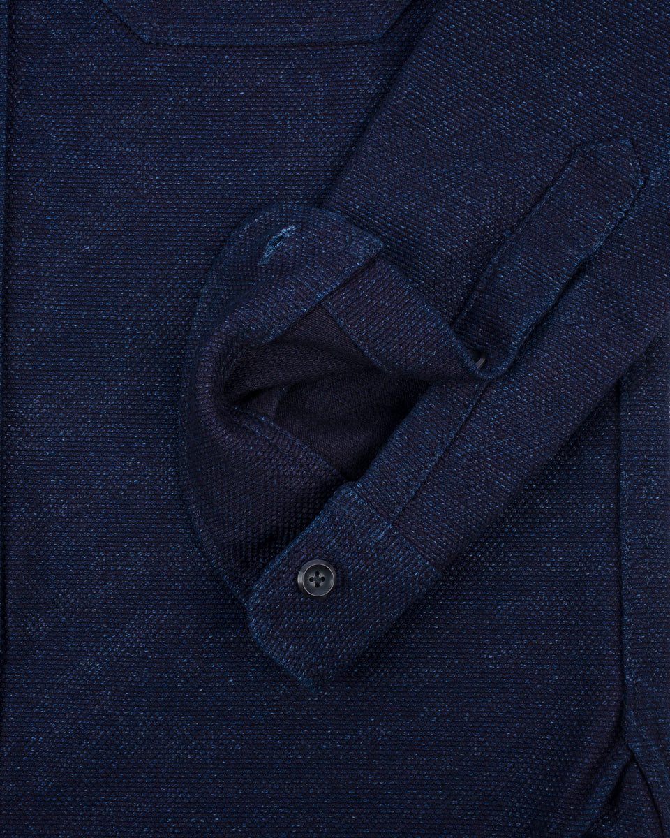 IHSH-397-IND 21oz Sashiko Work Shirt - Indigo - 11