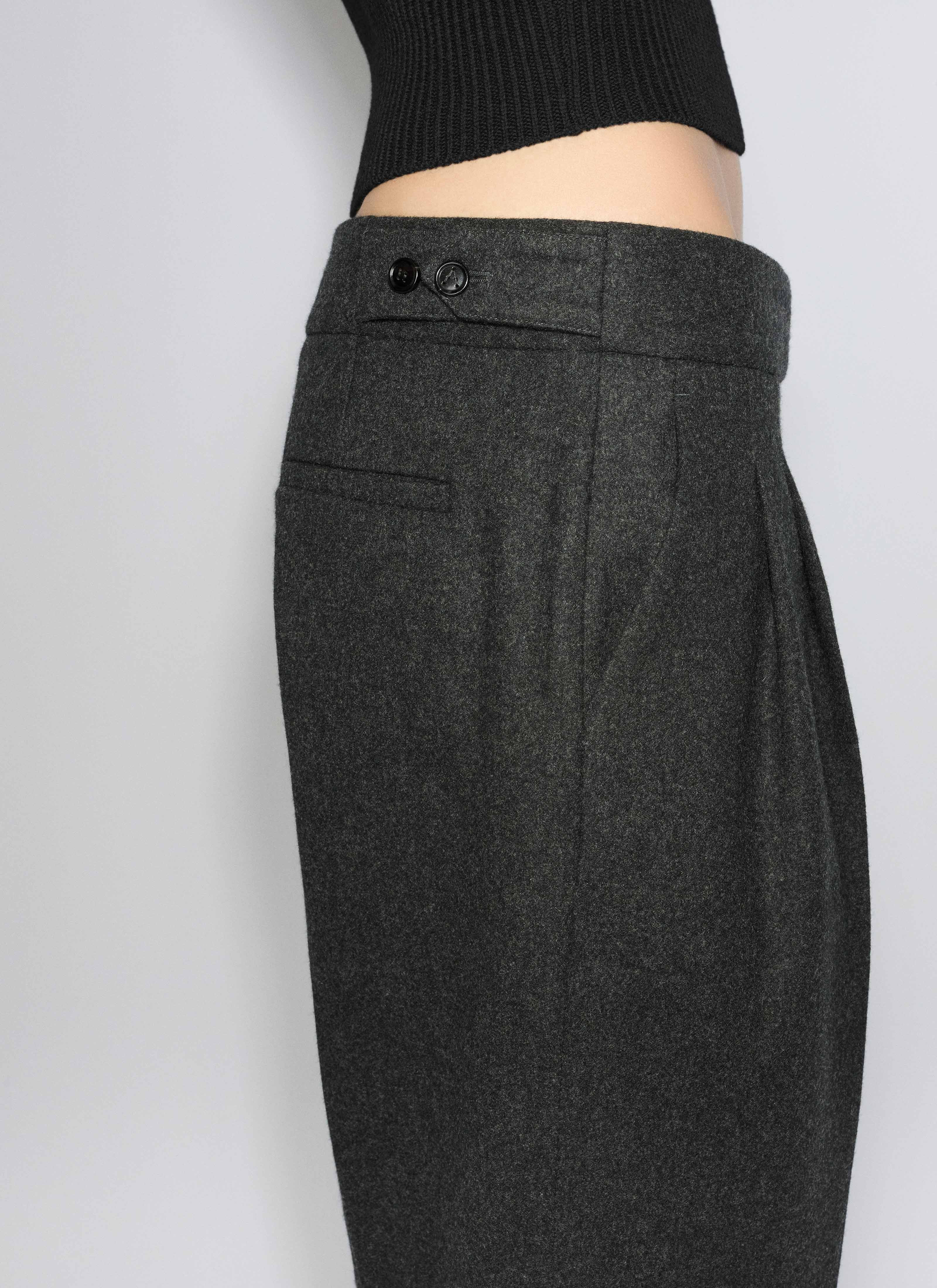 FLANNEL TAILORED PANTS - 6
