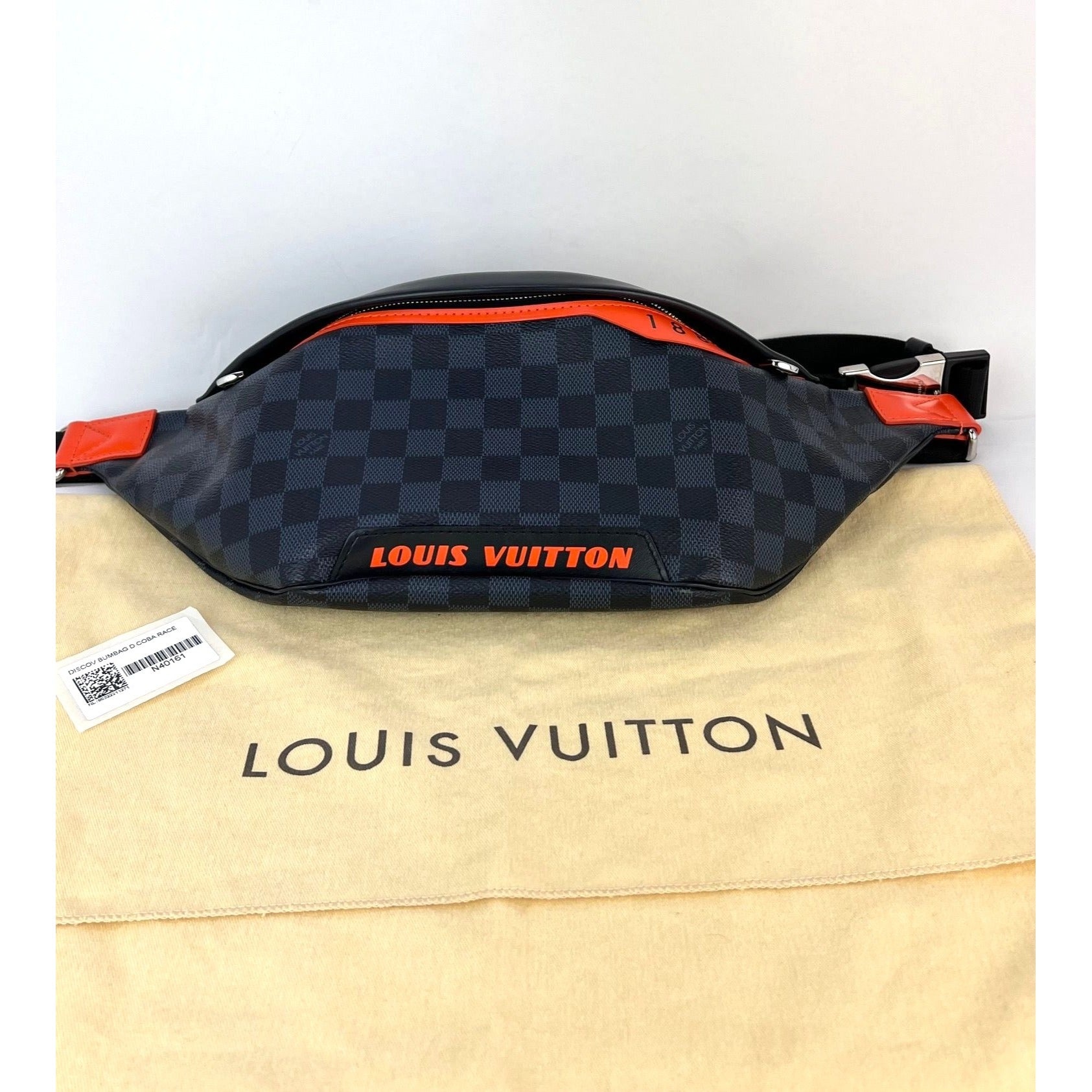 Louis Vuitton Damier Colbart orange Race Discovery Bumbag Sling Bag - 5