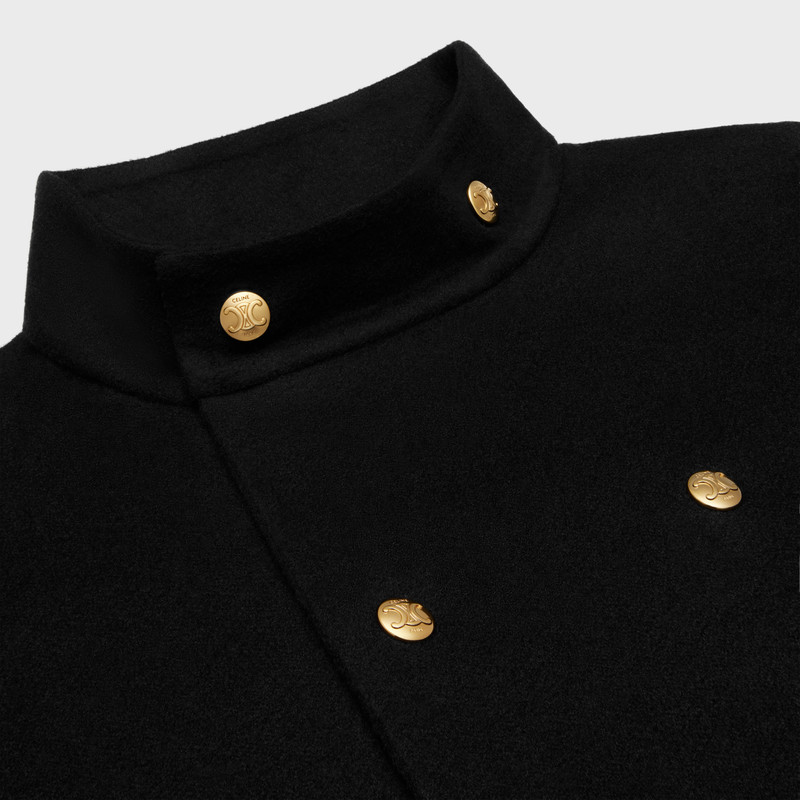 high-collar cape in double face cashmere 3