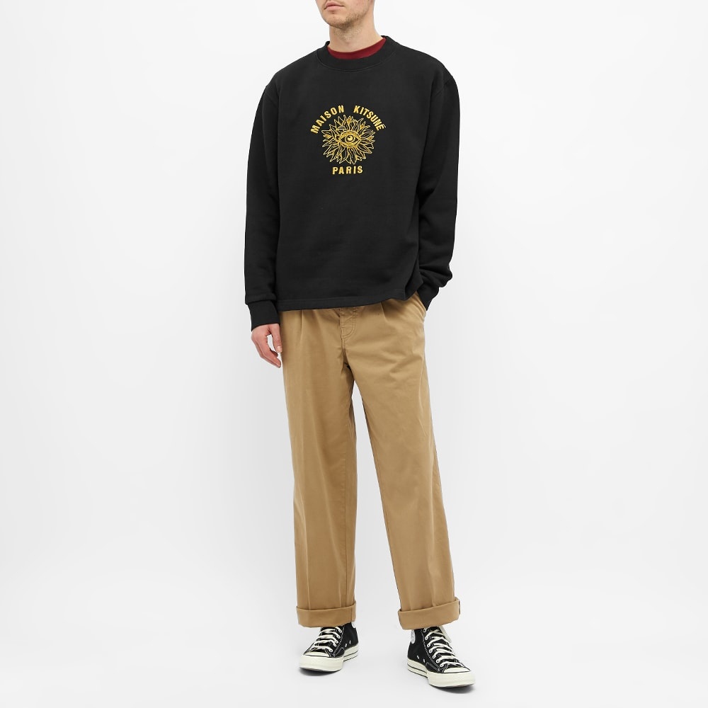 Maison Kitsuné Big Eye Flower Embroidered Sweat - 6