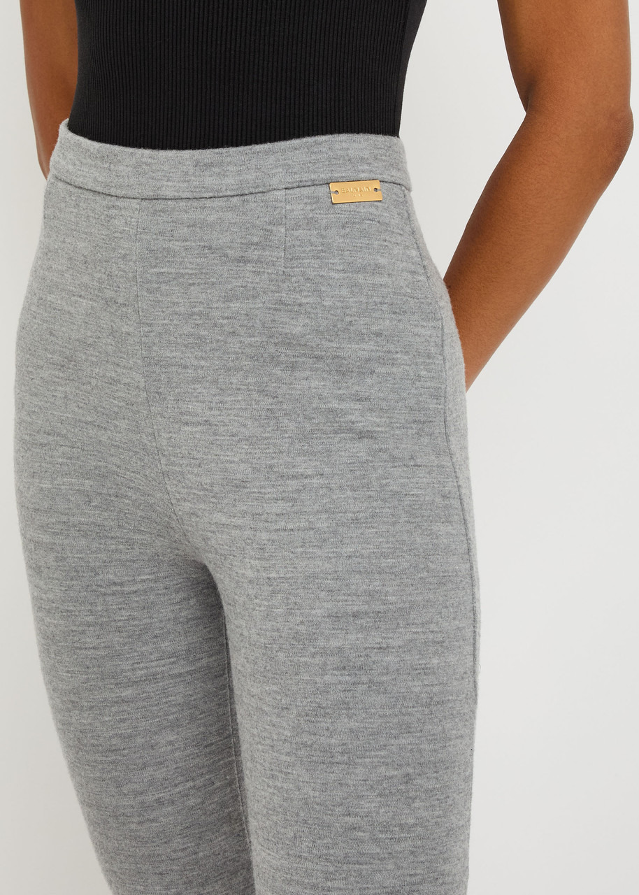 Balmain Melange Skinny-leg Wool-blend Trousers - 5