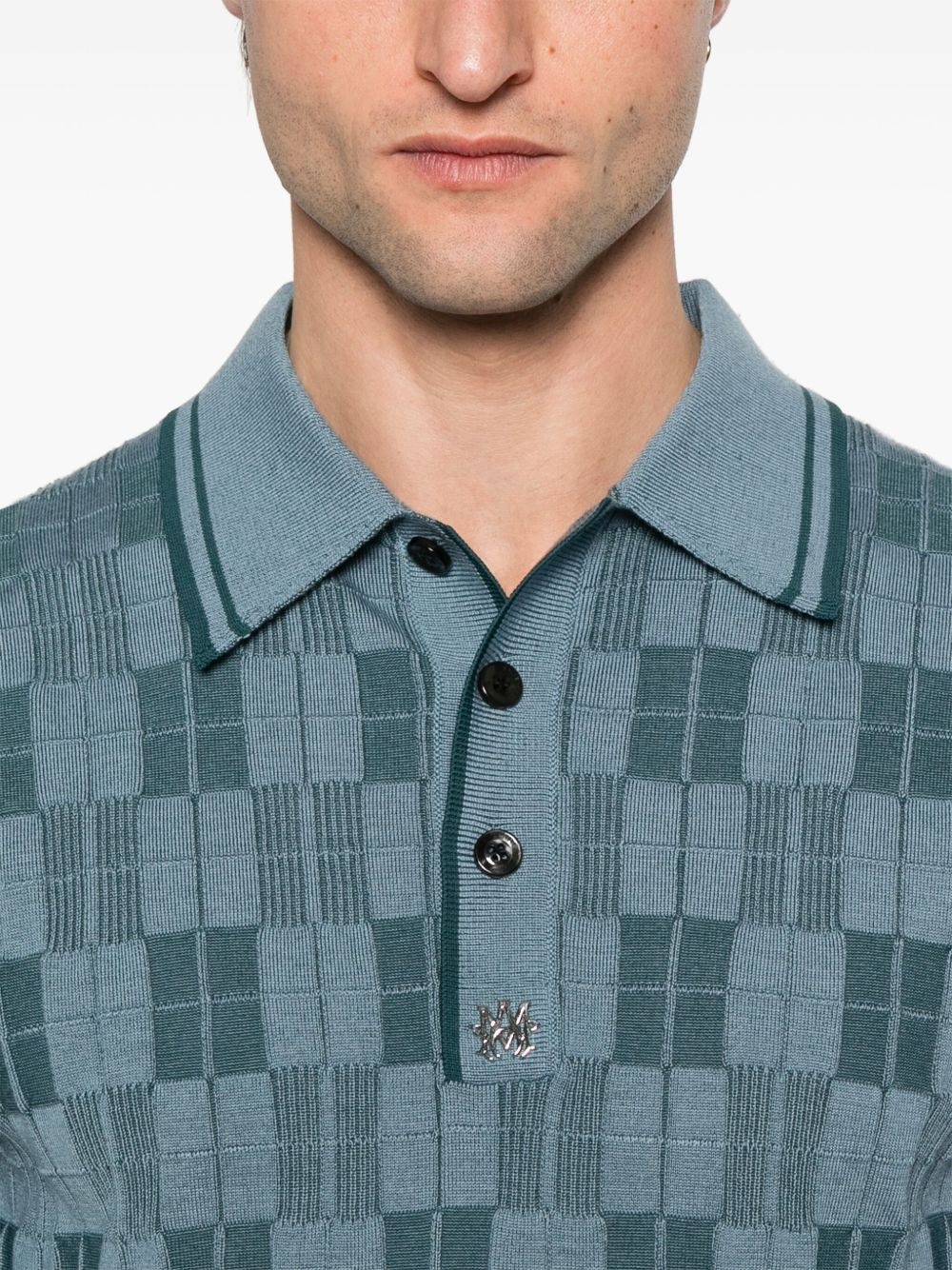 checked polo shirt - 4