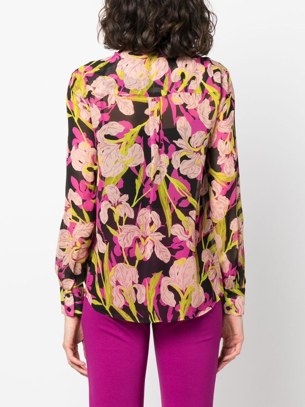 floral-print long-sleeve shirt - 4