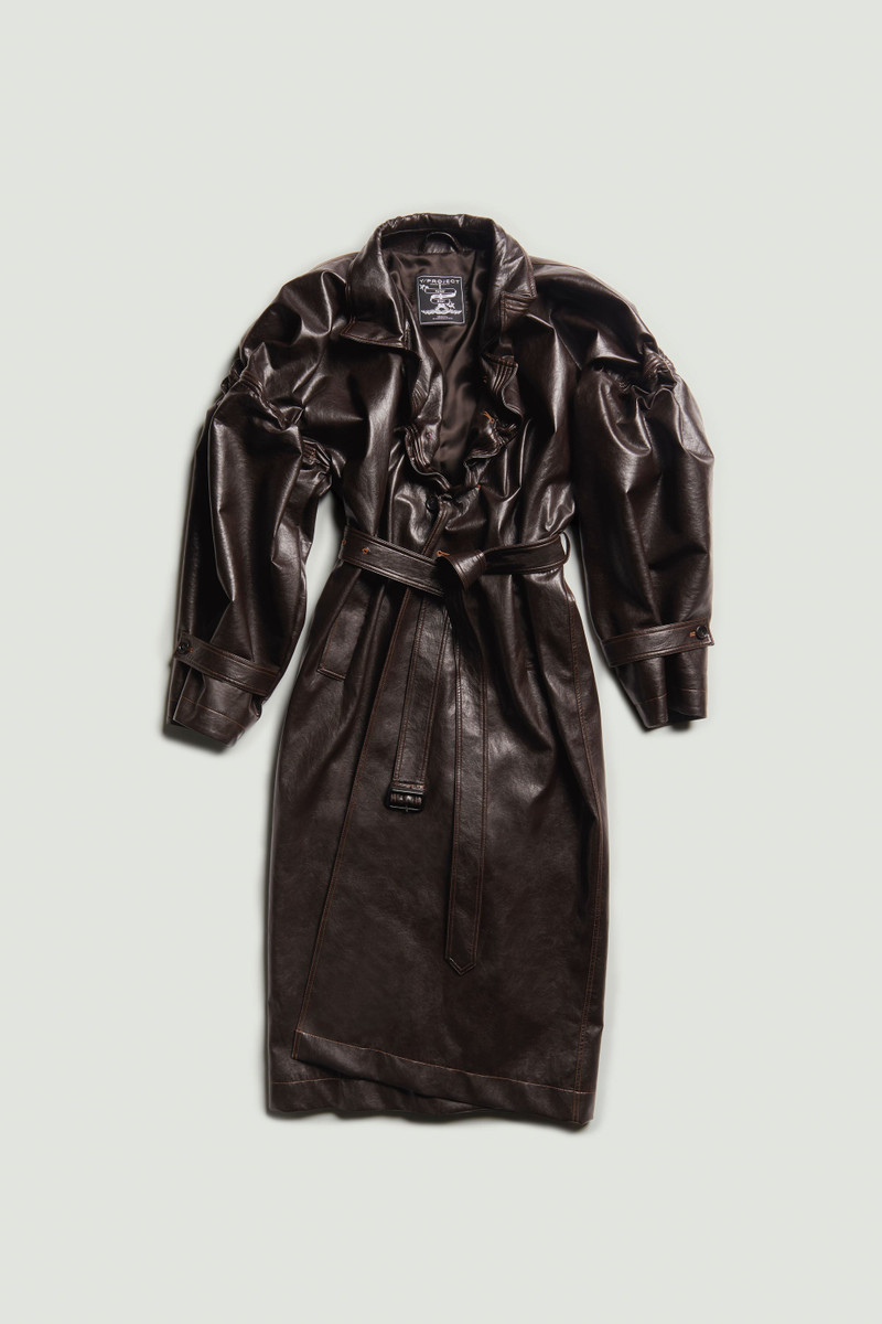 Wire Maxi Trench Coat 1