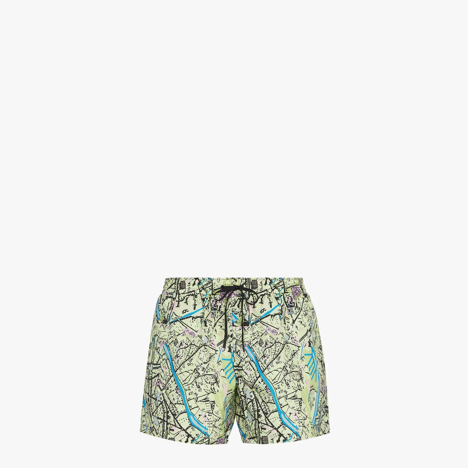 Green nylon shorts - 1