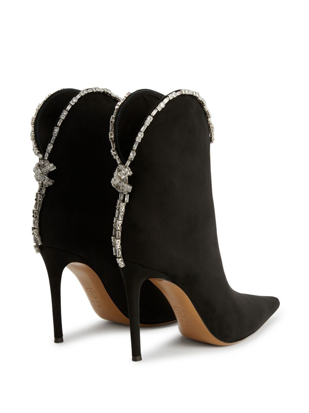 crystal-embellished detail 105mm boots - 3