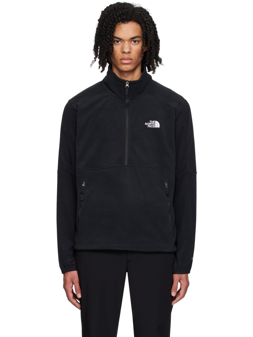 Black Half-Zip Sweater - 1