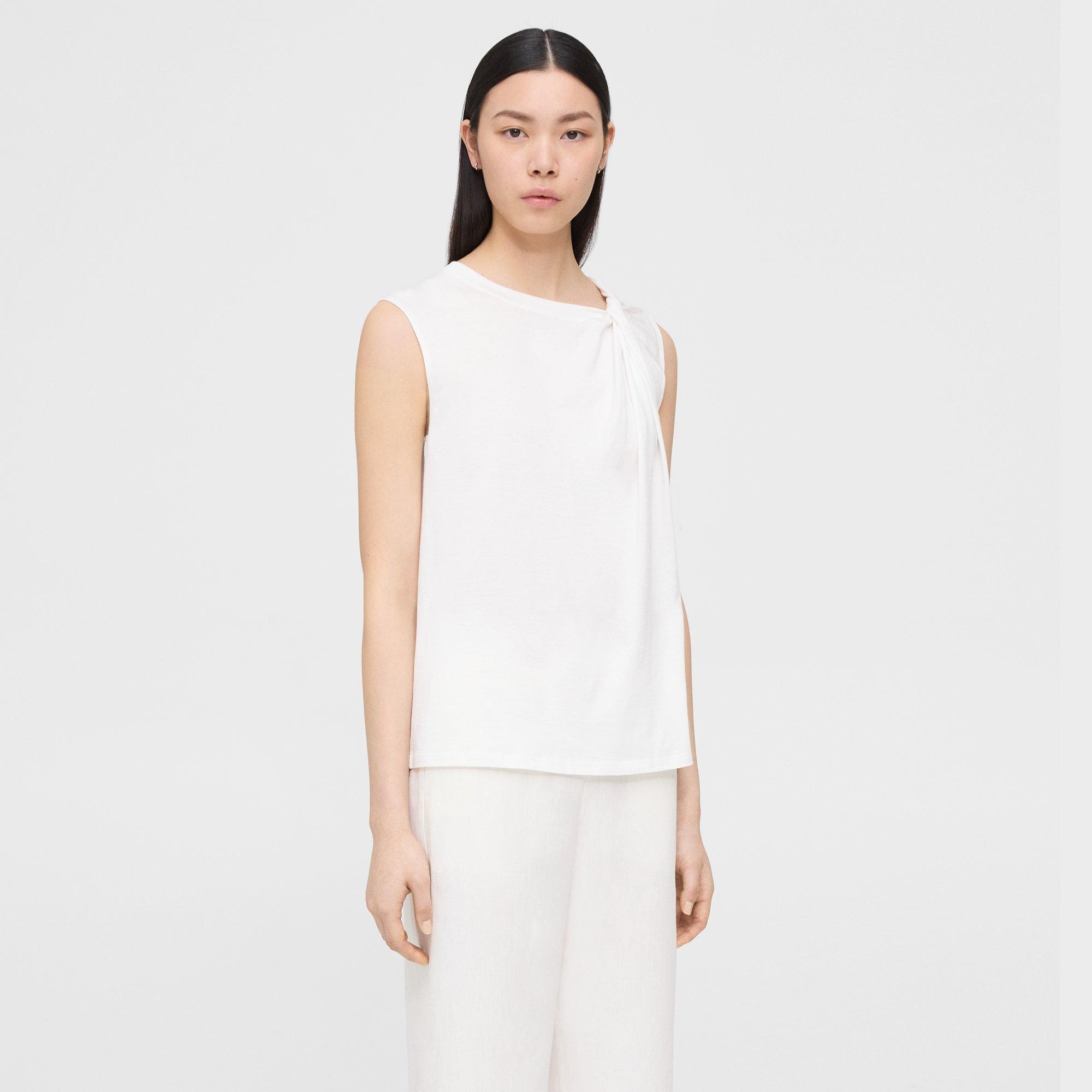 Twisted Tank Top in Organic Cotton - 3