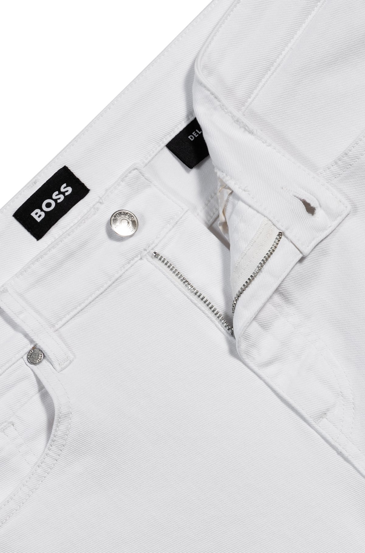DELAWARE SLIM-FIT JEANS IN WHITE COMFORT-STRETCH DENIM - 6