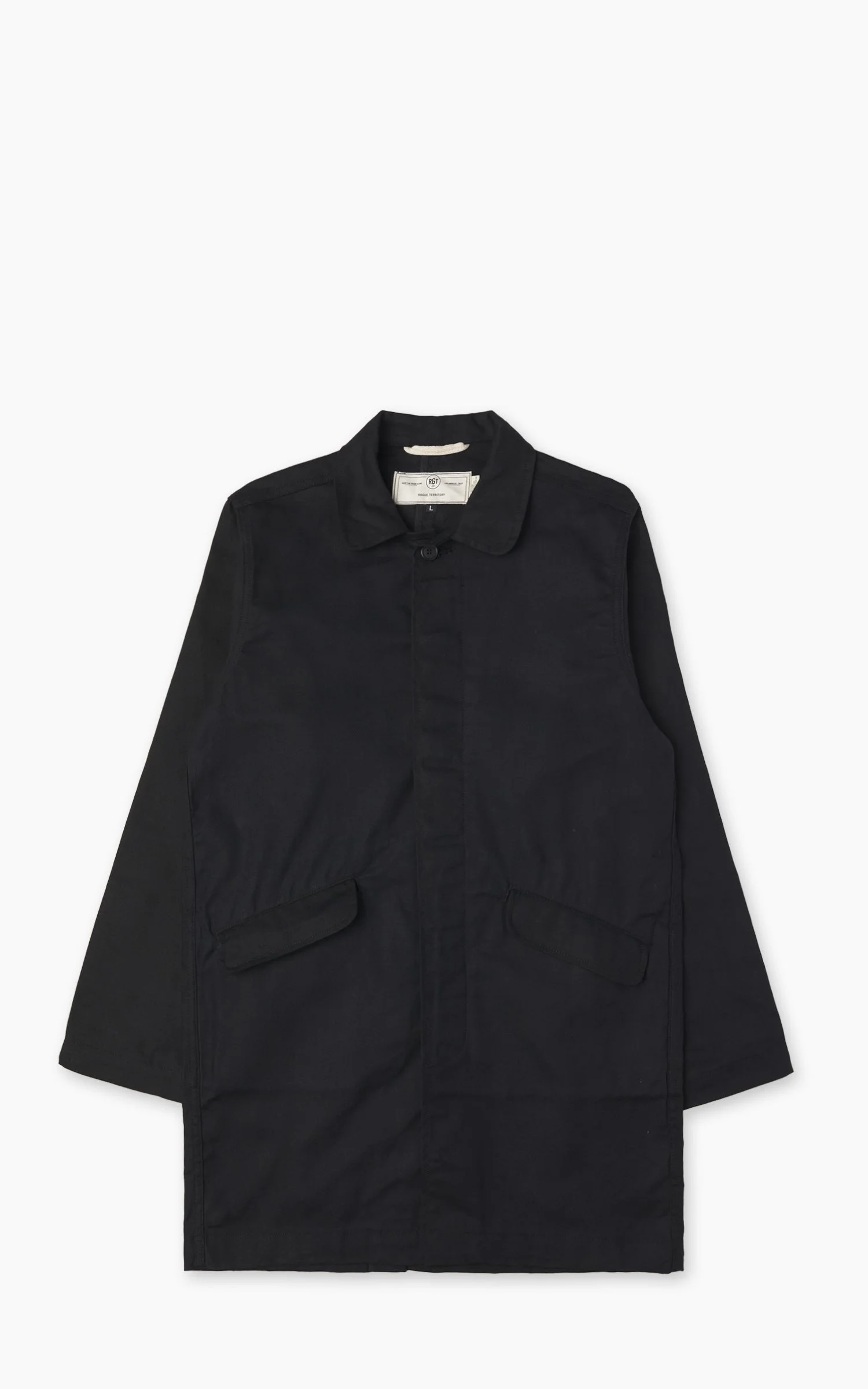 ROGUE TERRITORY PEACOAT DRY WAXED CANVAS BLACK - 1