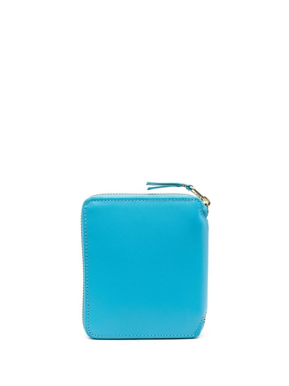 Colour zip-fastening leather wallet - 2