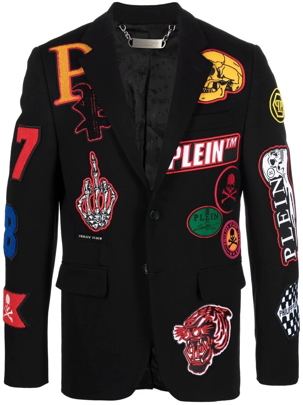 Gigolò applique-patch blazer - 1