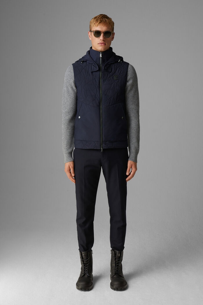 Simon Quilted waistcoat in Navy blue - 4