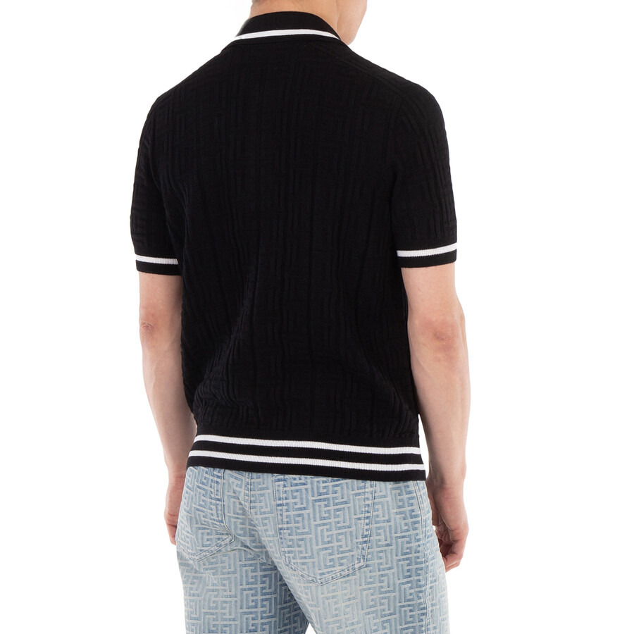Balmain Knitted Wool Polo Shirt - 4